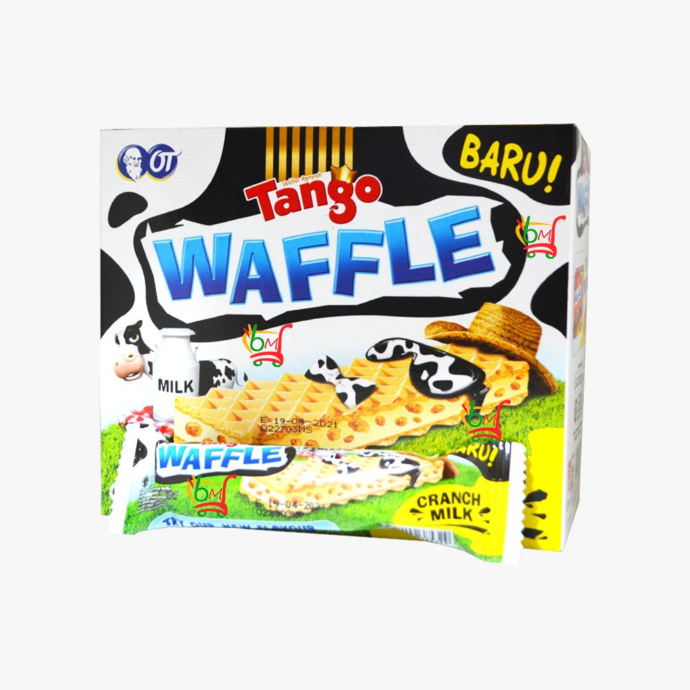 

BOX Tango Waffle Cranch Milk Wafer Sandwich Rasa Susu 20pcs x 7gr