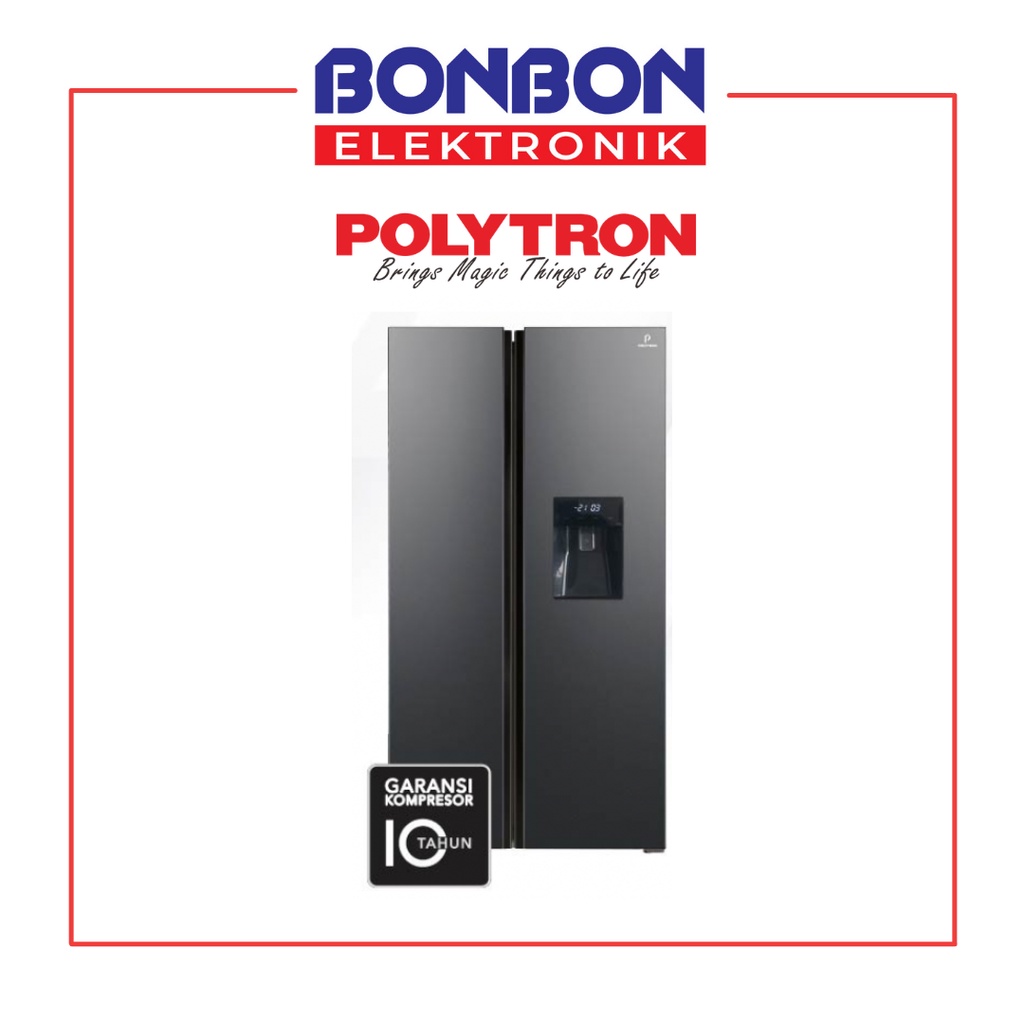 Polytron Kulkas Side By Side 2 Pintu PRS 480X 450L