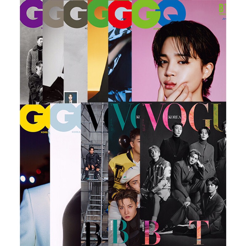(PO) BTS x Vogue x GQ Korea 2022 January Issue Magazine
