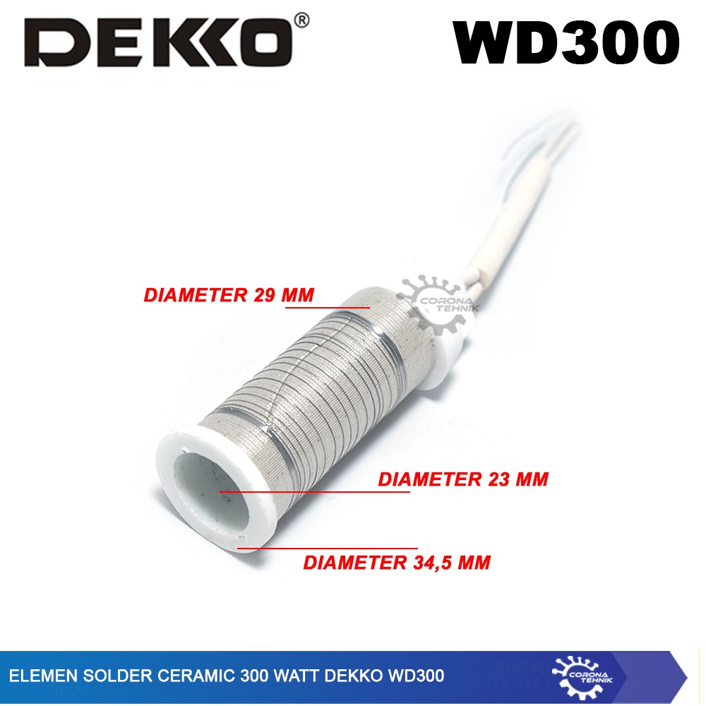 Dekko WD300 - Elemen Solder Ceramic 300 Watt