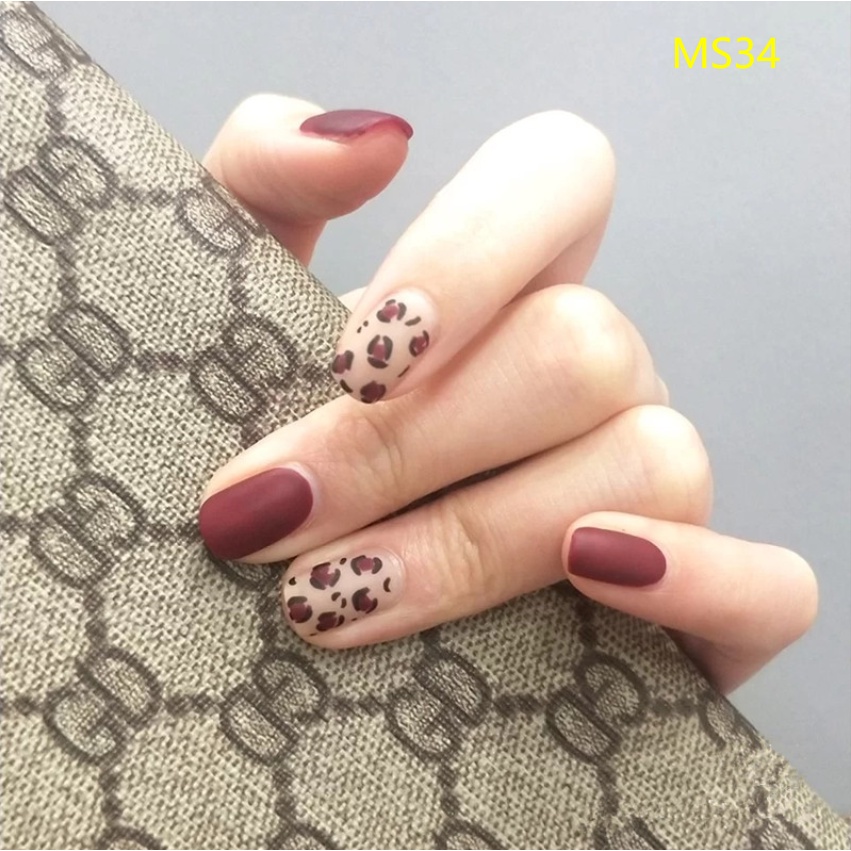 Divine Kuku Palsu 24pcs/set Long 3D Design Gaya Anggun Nail Art