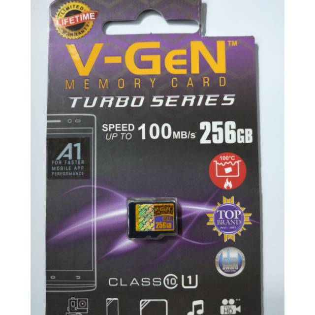 Memory Card V-Gen 256 GB class 10