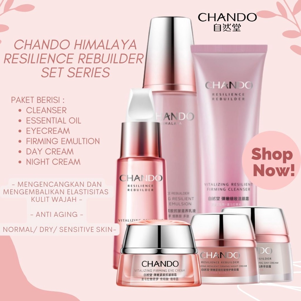 Chando Skincare Resilence Rebuilder Series -  Anti Aging Skincare / eye cream/cleanser/serum/Lotion 