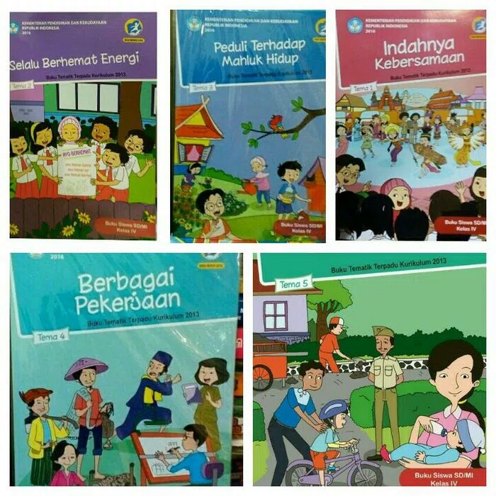 

❤BISA COD❤ Buku tematik kelas 4 semester 1 edisi revisi