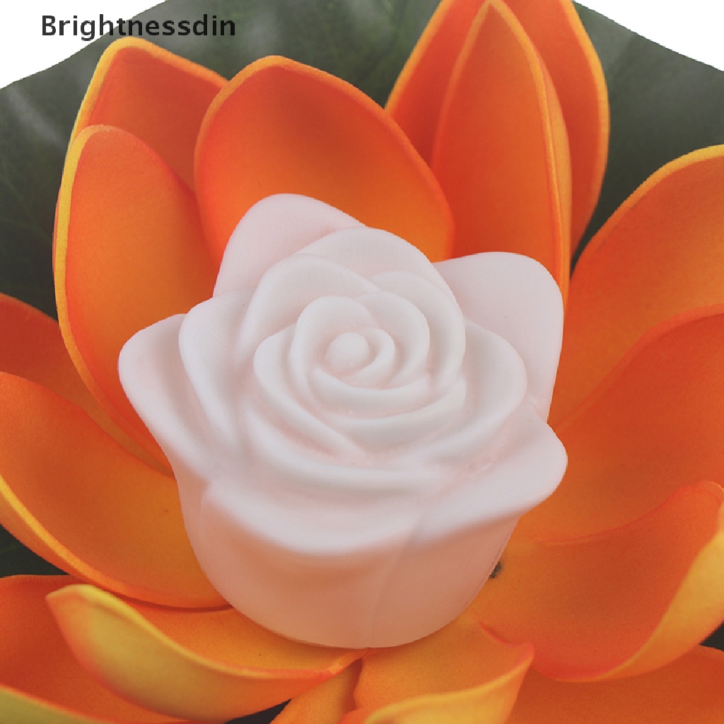 Lampu Malam Led Tenaga Surya Bentuk Teratai Untuk Kolam Taman Outdoor