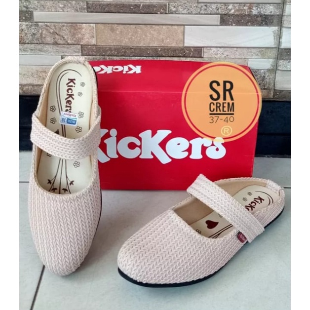 Invincible Slop Rajut kickers Sandal slop Wanita Sandal Flat Wanita Terbaru