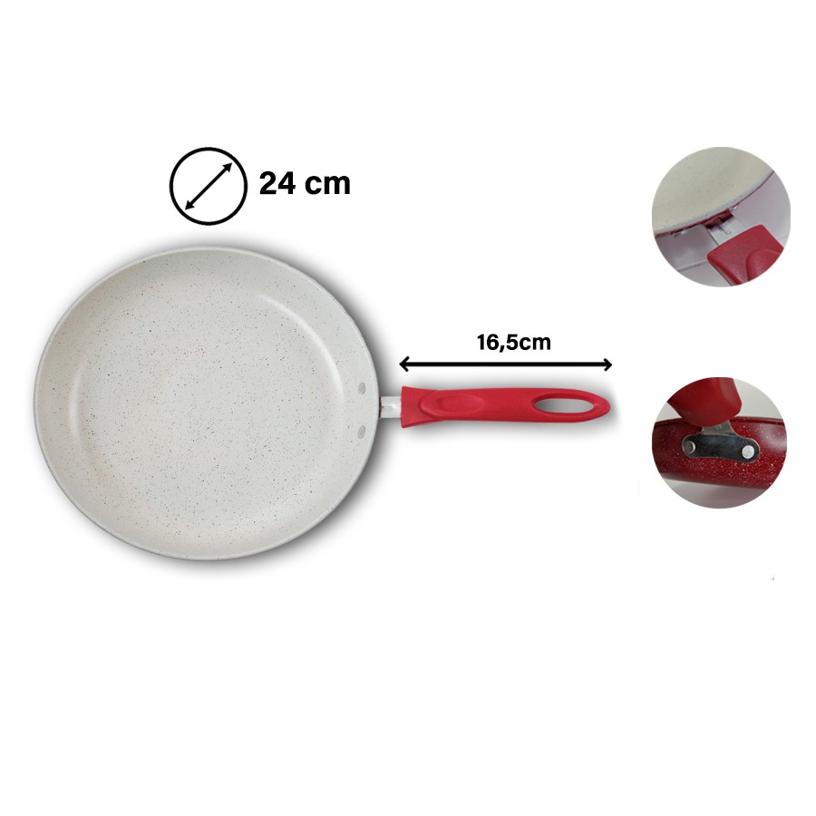 Frypan 24cm Non Stick / Panci Anti Lengket