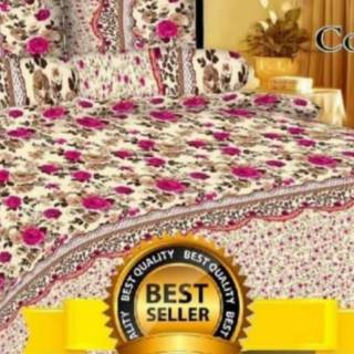  Sprei  motif  kotak bunga  Shopee Indonesia