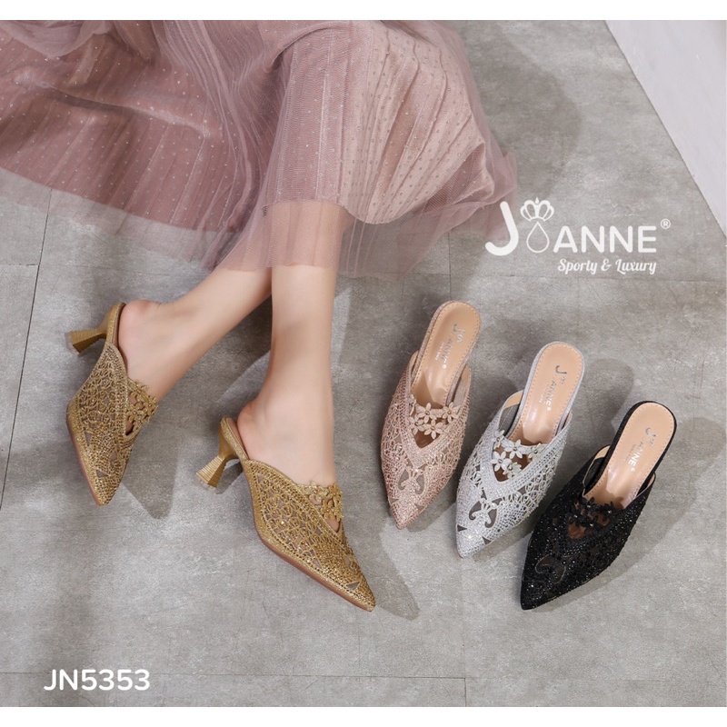 [ORIGINAL] JOANNE Mules Heels Shoes Sepatu Hak Pesta #JN5353