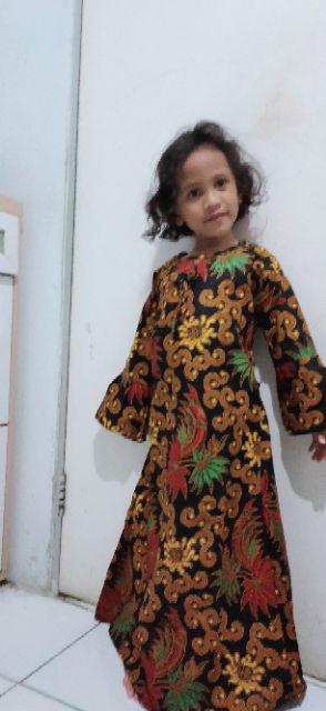 Gamis Batik Anak Motif Centini L Batik Anak Cewek Terbaru