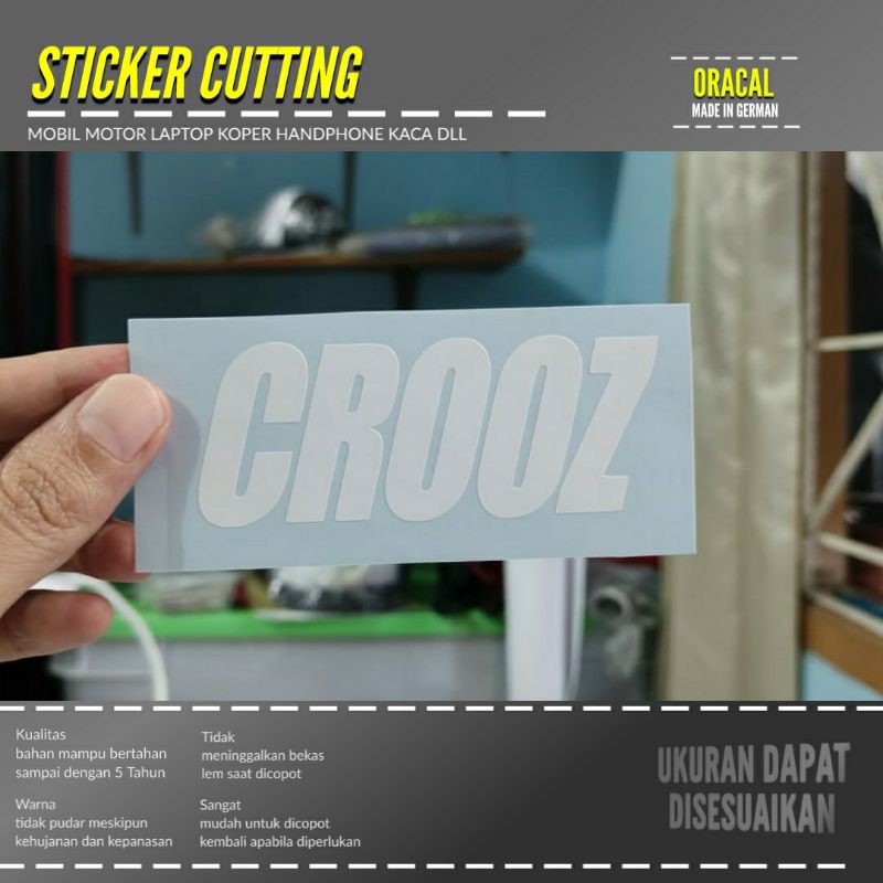 STIKER CROOZ STICKER CUTTING TRANSPARAN