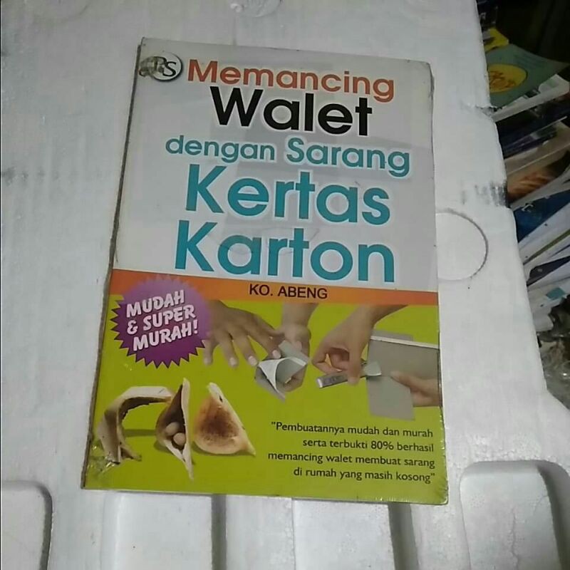 

Buku Memancing Walet dengan Sarang Kertas Karton, Super Murah