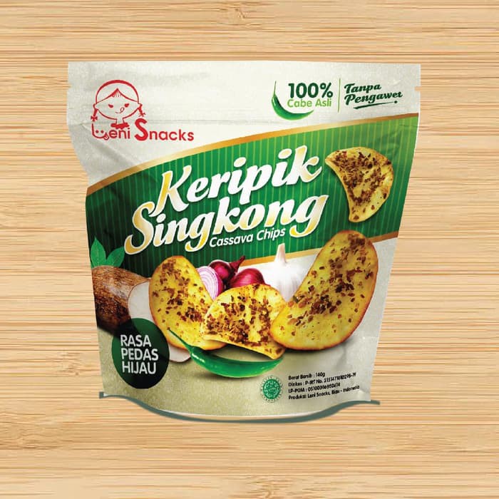 

Lenisnacks Keripik Singkong Rasa Pedas Hijau ~ kp1857