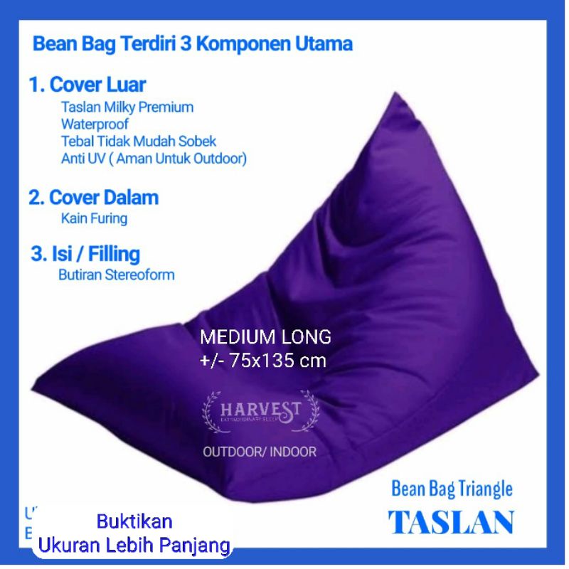 COVER Bean Bag Triangle MEDIUM LONG 75x135
