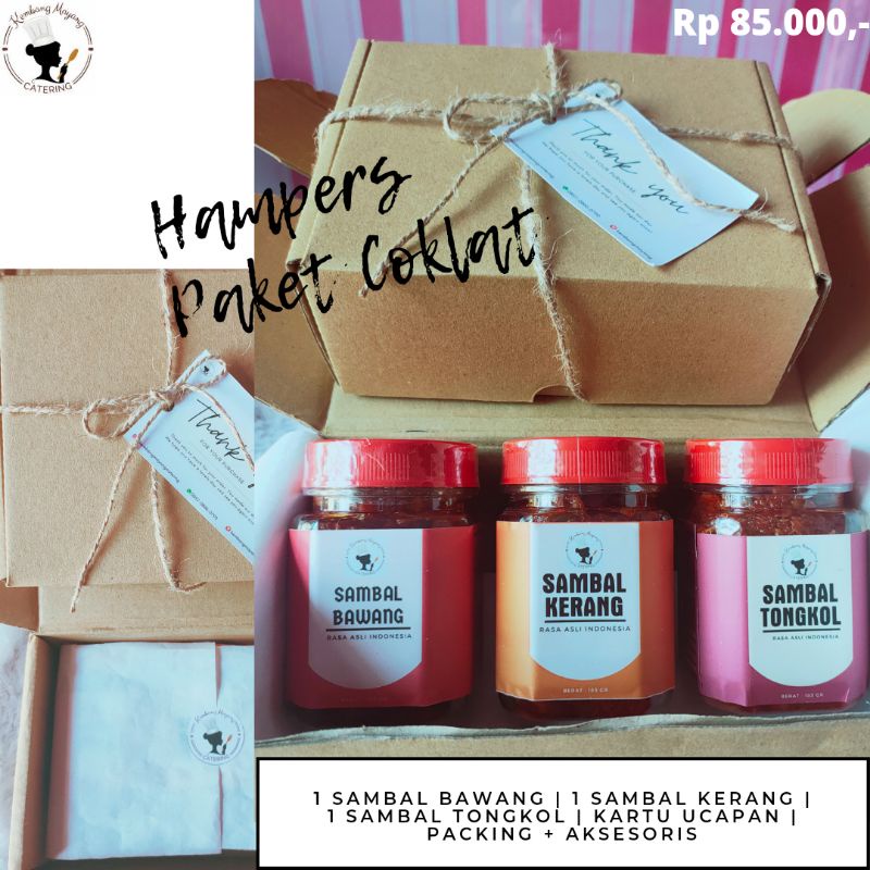 

HAMPERS PAKET COKLAT | HAMPERS PAKET SAMBAL | HAMPERS MURAH