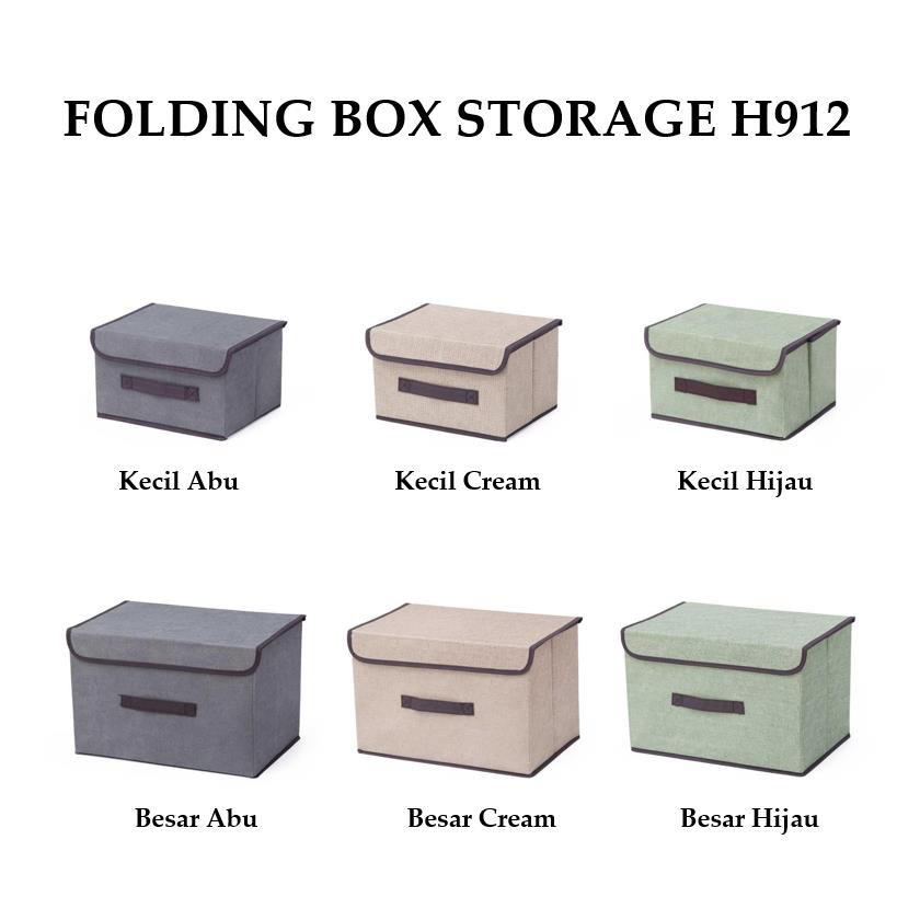 Grosir - H912 Tempat Penyimpanan Serbaguna / Folding Box Storage / Kotak Penyimpanan Multifungsi