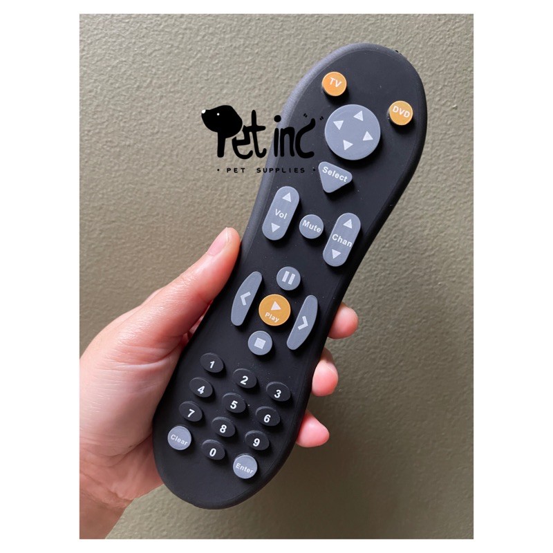 Remote tv rubber insert food dog toy