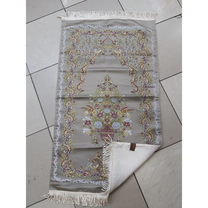 sajasah turkey premium genova motif lavanta/sajadah seserahan