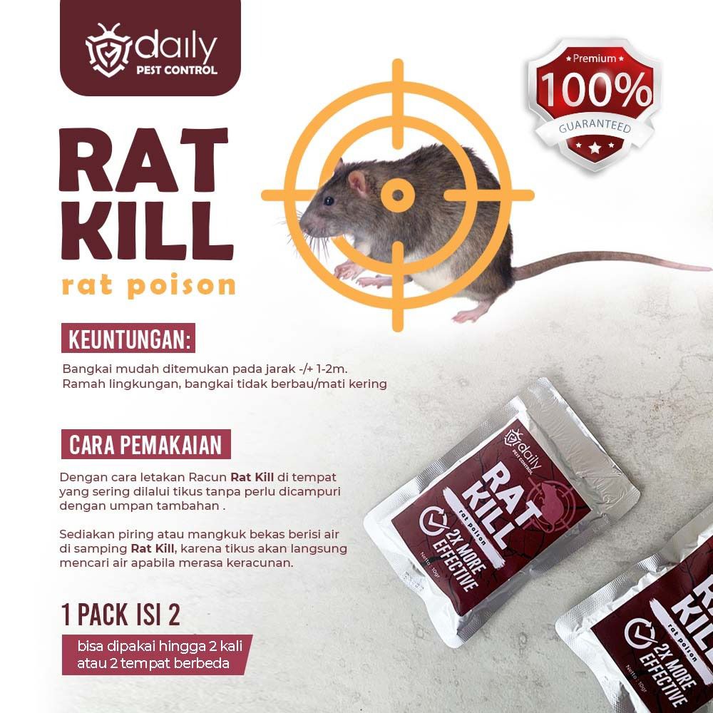 Obat Racun Tikus Mati Kering Ampuh Tidak Meninggalkan Bau Basmi Hama Tikus Daily Rat Kill