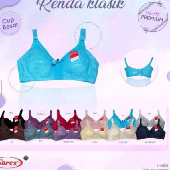 Bra sorex TANPA KAWAT|Bh Sorex 9833 Best seller (KODE D15)