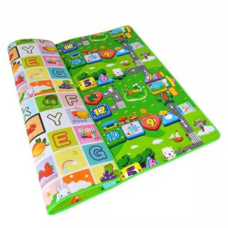 [RA] TIKAR MOTIF 120X150CM KARTUN SPONS KARPET ALAS TAHAN AIR TIKER BESAR WATERPROOF PERLAK BAYI