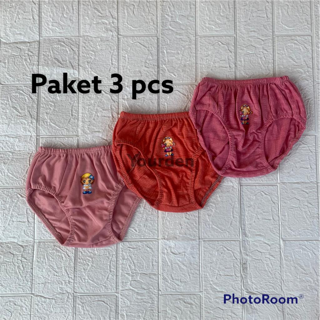 PAKET 6 PCS CELANA DALAM ANAK PEREMPUAN MOTIF KARTUN