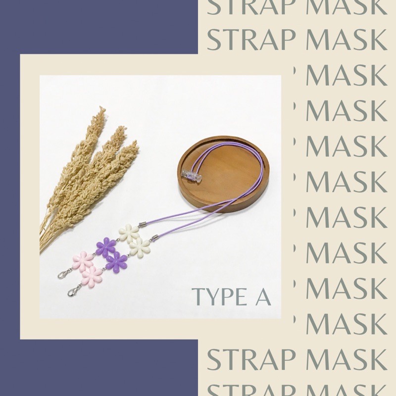 MASK STRAP RANDOM/ PENGAIL MASKER / GANTUNGAN MASKER ACAK/ KONEKTOR MASKER/ KALUNG MASKER/ DIY KIT