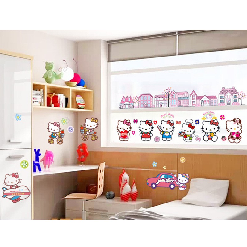 RELIZA WALL STICKER KARTUN ANAK KIDS ANIMASI STIKER DINDING DF9908