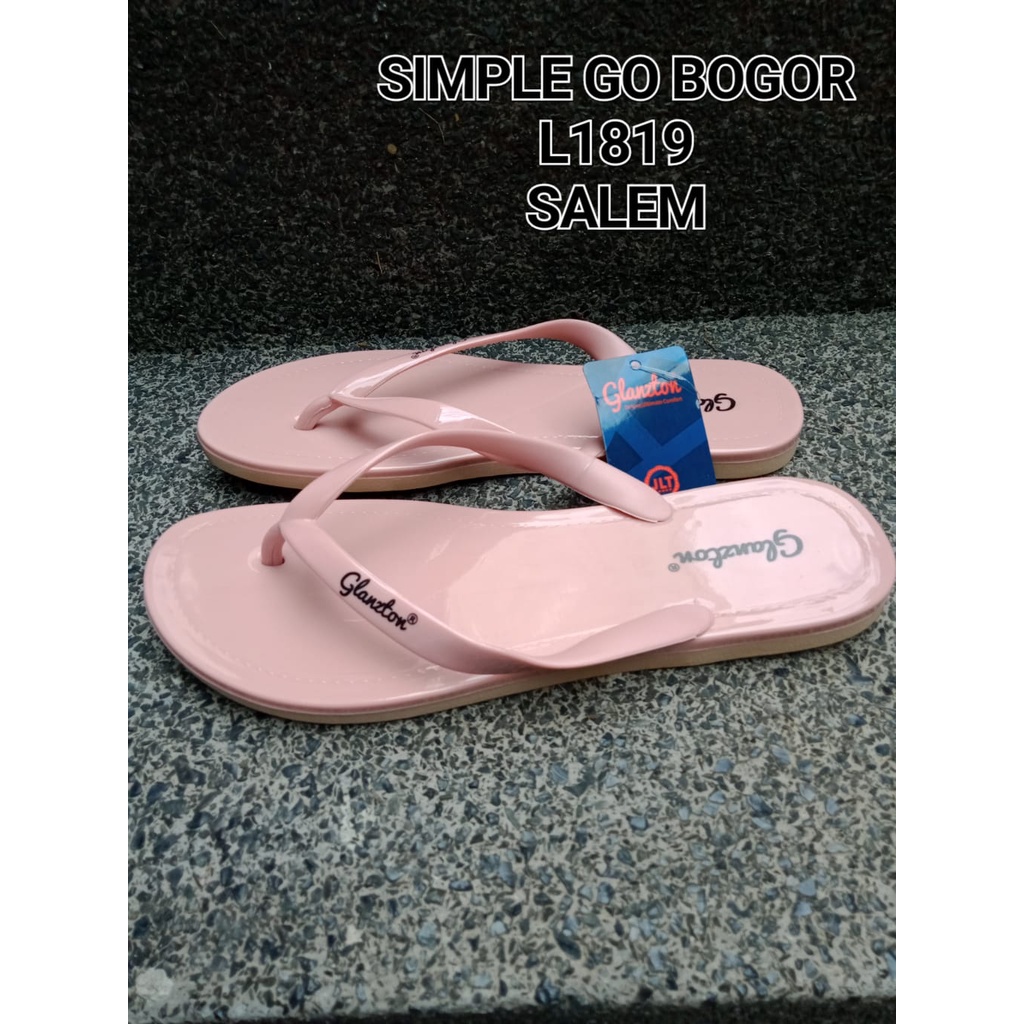 SANDAL FLAT WANITA JELY BEKRO L-1819 POLOS 37-41