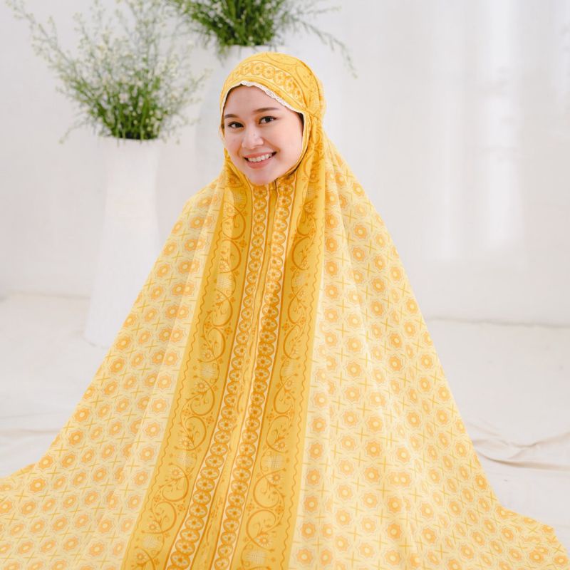MUKENA ZIANISA BORDER EID MAIZAH SERIES ALLSIZE