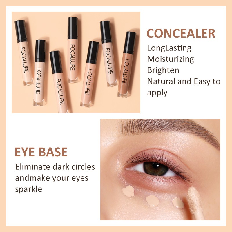 FOCALLURE Full Coverage Concealer Liquid Facial Concealer FA52