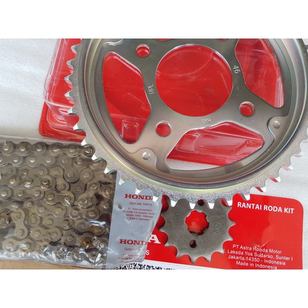 RANTAI RODA KIT 06401-K45-N01 SPROCKET DRIVE ASSY ALL NEW CB150R K15G CB 150 R LED ORI AHM GIRSET-1