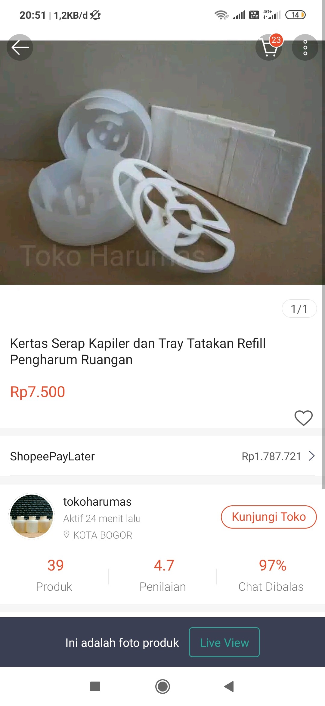 Kertas Serap Kapiler Dan Tray Tatakan Refill Pengharum Ruangan