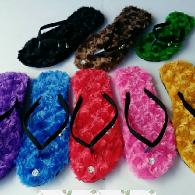 Sandal bulu krincing  Shopee Indonesia  Sandal bulu krincing  Shopee Indonesia