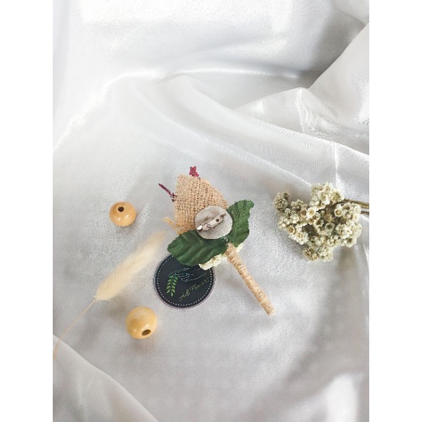 bunga jas / bros jas pria / bunga saku / boutonniere
