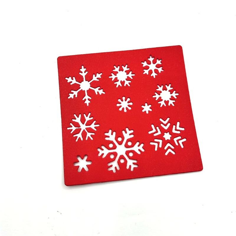 Cetakan Stensil Cutting Dies Motif Snowflake Natal Bahan Metal Untuk Scrapbook / Craft DIY / Embossing