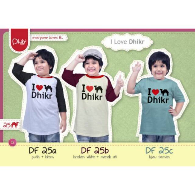 KAOS PREMIUM SALE DHIKR KIDS MODEL 25