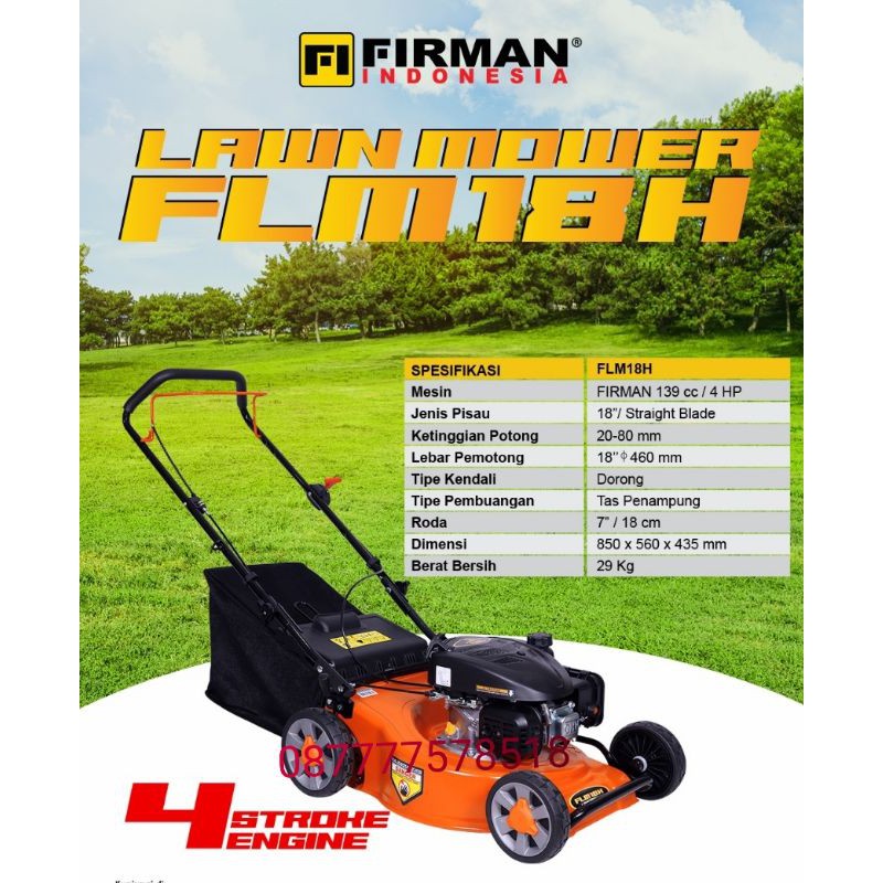 Mesin Potong Rumput Dorong Firman FLM 18H