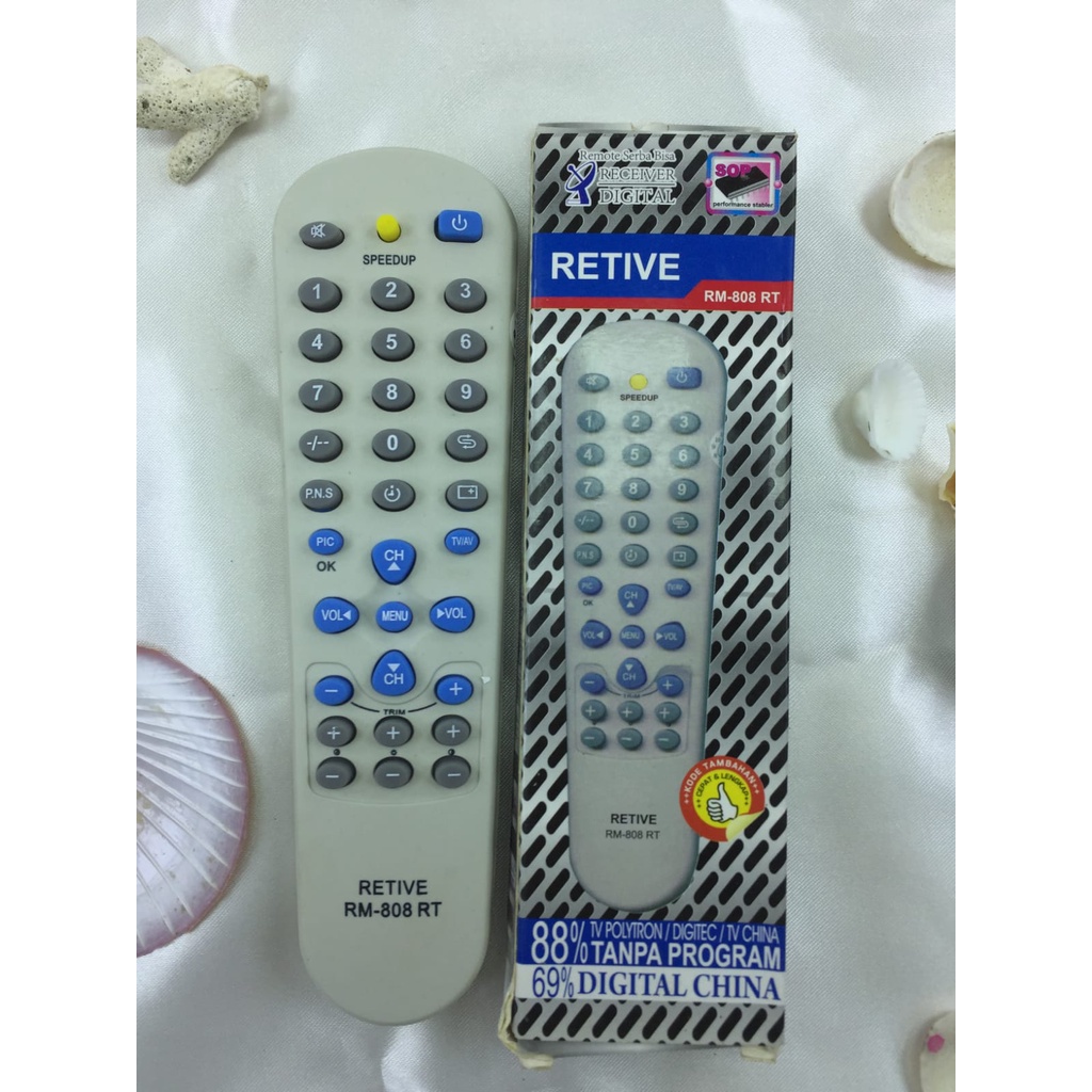 REMOTE MULTI TV TABUNG KHUSUS CINA-CH 808RP untuk berbagai merk tv china