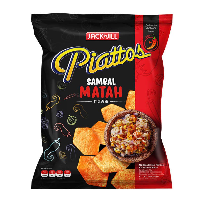 

PIATTOS SAMBAL MATTAH 78GR