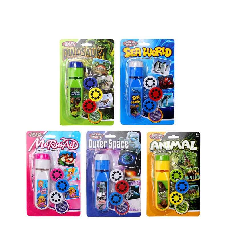 TG-MA AMTOY Mainan Anak 4 in 1 Projector Flashlight Animal Series - LTC726