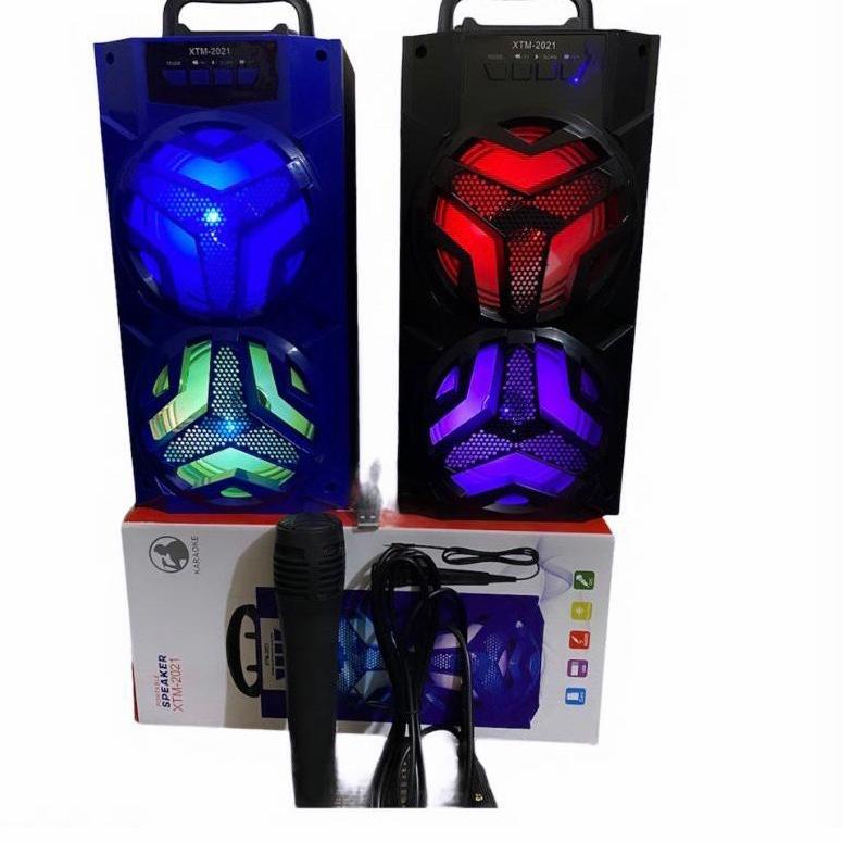 Produk Baru COD SPEAKER BLUETOOTH XTM-2021 PLUS MIC KARAOKE//SPEAKER SALON AKTIF//SPEAKER KARAOKE TV