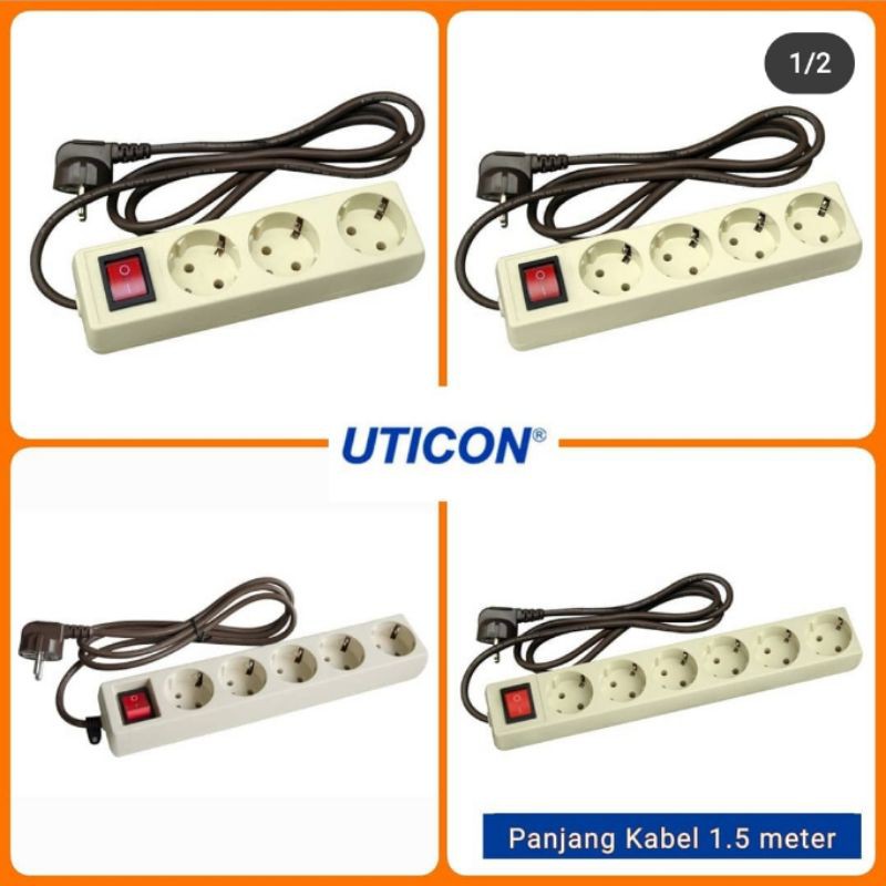 Uticon Stop Kontak Kabel Saklar | Stop Kontak Saklar kabel | Extension Kabel Saklar On Off