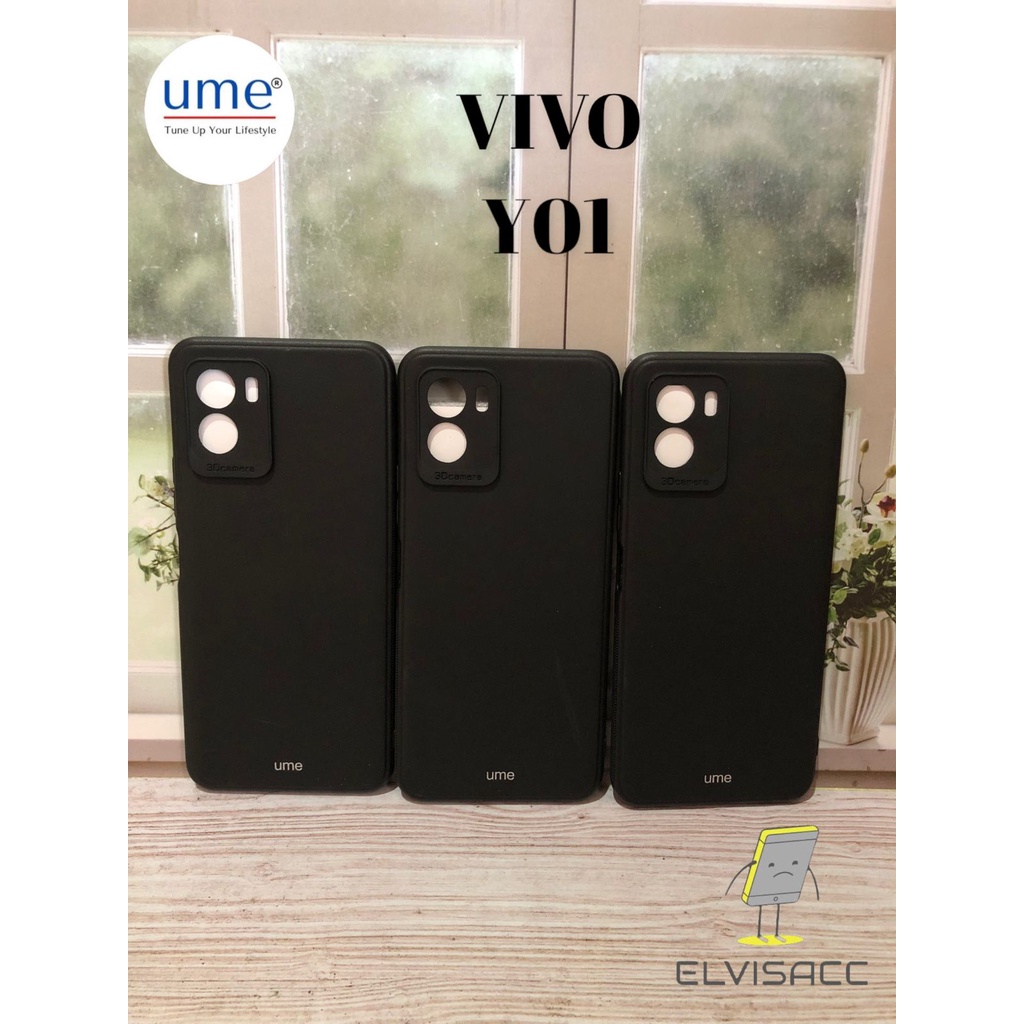 CASE VIVO Y01 SILIKON BLACK GDOVE PROTECTION VIVO Y01