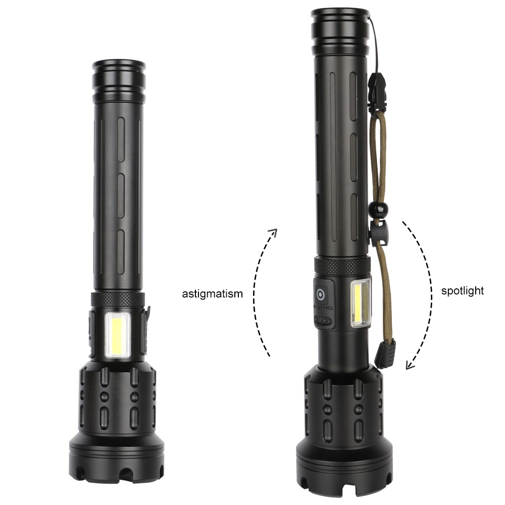 ANBOLT Paten Ultral Power Senter XHP160 2pcs 26650 Zoomable Torch Camp Taktis Cahaya Tahan Air Flashlight