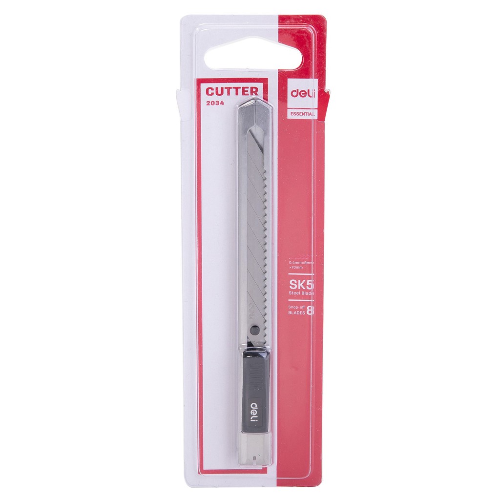 

Cutter SK5 DELI Essential Bahan Metal Silver - E2034