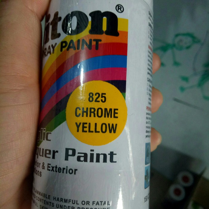 Pilok Pilox Diton Chrome Yellow / Kuning 825 150cc redi stok