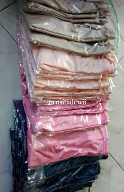 Manset Kaos Zipper / Resleting Belakang - Warna Lengkap