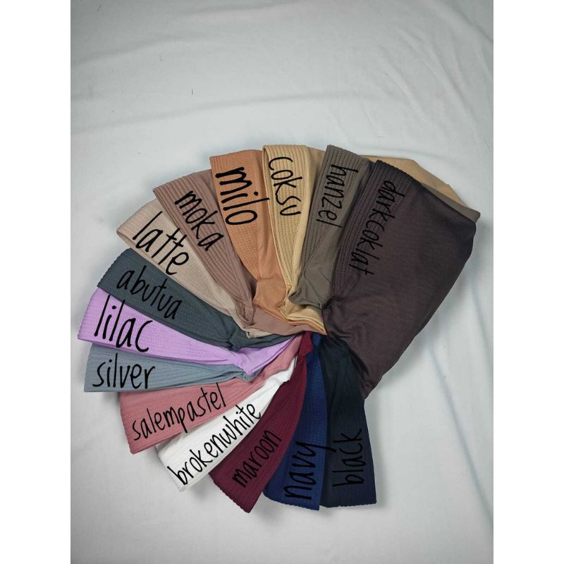 Hijab Sporty / Hijab Instant / Hijab Sporty Olah Raga Spandek Bergo Polos