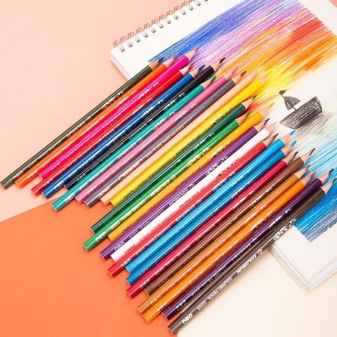 

WARNAPENSIL- DELI EC00327 PENSIL WARNA 24 WARNA DENGAN BONUS RAUTAN PENSIL BARU -PENSIL WARNA